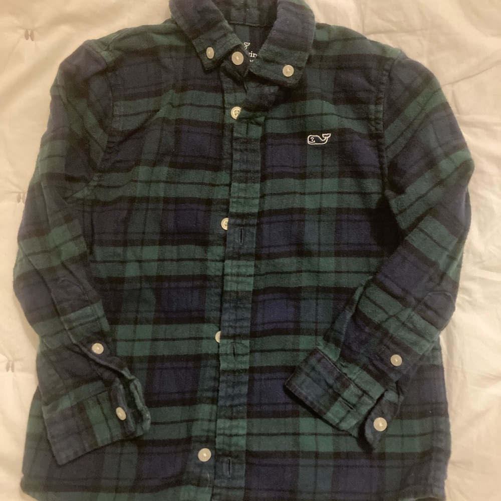 Vineyard Vines Boys’ Flannel Dress Shirt 4T